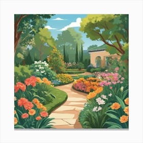 Garden Path 1 Canvas Print