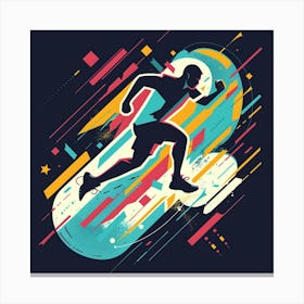 Running Man 3 Canvas Print