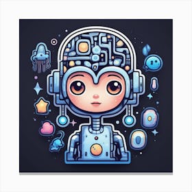 Robot Girl 7 Canvas Print