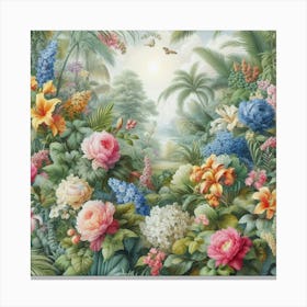 Tropical Garden Canvas Print