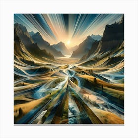 Abstract Landscape 2 Canvas Print