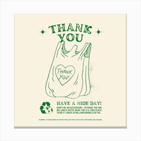 Thank You 4 Square Canvas Print