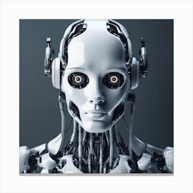 Robot Head 8 Canvas Print