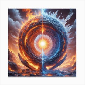 Sphere Of Fire Canvas Print
