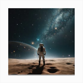 Astronaut In Space Canvas Print