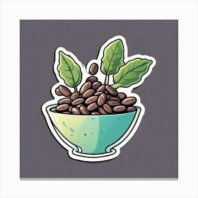 Coffee Beans In A Bowl 26 Canvas Print