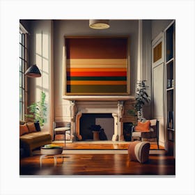 Modern Living Room 34 Canvas Print