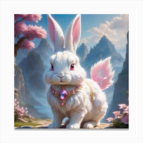 Warrior Rabbit Canvas Print