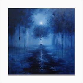 Tree In The Mist 1 Canvas Print