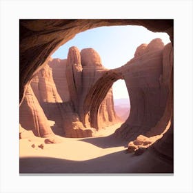 Arch In The Desert Canvas Print