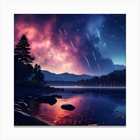 Starry Night Sky Canvas Print