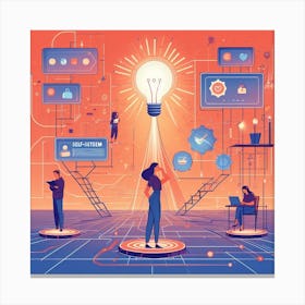 Business Concept Illustration Canvas Print