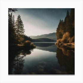 Reflections In A Lake Canvas Print