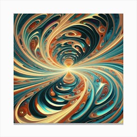 Interstellar laser light line pattern abstract art 22 Canvas Print