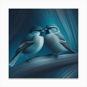 Firefly A Modern Illustration Of 2 Beautiful Sparrows Together In Neutral Colors Of Taupe, Gray, Tan 2023 11 23t011648 Canvas Print