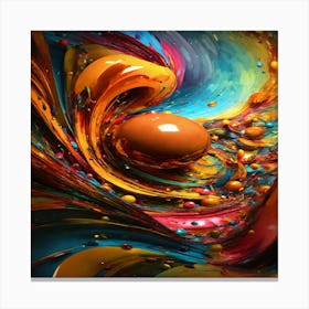 Abstract Painting Canvas Print