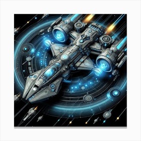 Futuristic Spaceship 27 Canvas Print