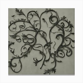 Wrought Iron Wall Art 1 Canvas Print