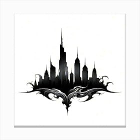 Batman City Skyline Canvas Print