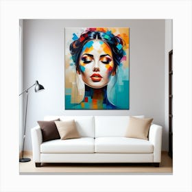 Cuadro De Lugar De Estar Canvas Print