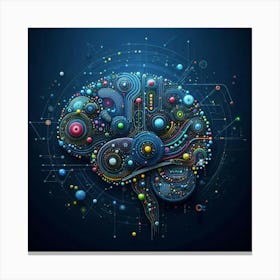 Abstract Brain 2 Canvas Print