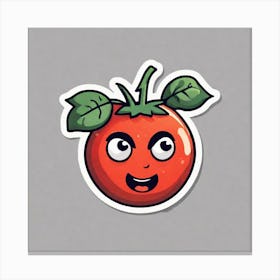 Tomato Sticker 2 Canvas Print