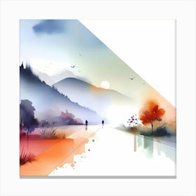 Watercolor Painting 17 Canvas Print