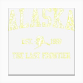 Retro Alaska Vintage Sports Canvas Print