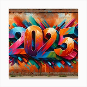 2025 Graffiti Canvas Print