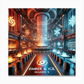 Ember And Ice Bistro Canvas Print