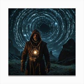 Man In A Robe Canvas Print