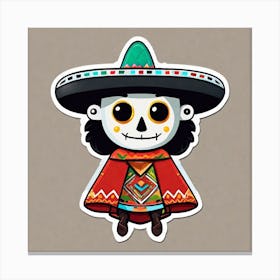 Day Of The Dead Skeleton 2 Canvas Print