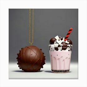 Chocolate Milkshake Canvas Print