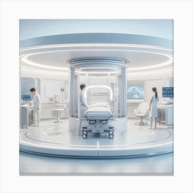 Futuristic Hospital Room 2 Canvas Print