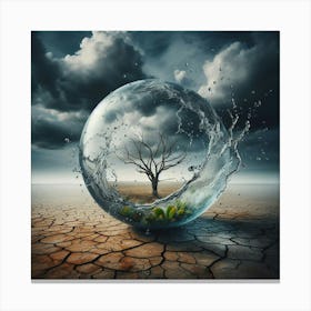 Water Sphere 1 Canvas Print