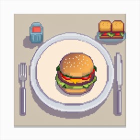 Pixel Art 26 Canvas Print