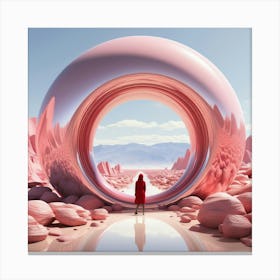 Pink Sphere Canvas Print