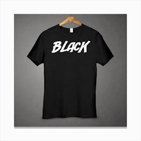 Black T - Shirt 18 Canvas Print