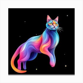 Rainbow Cat Canvas Print