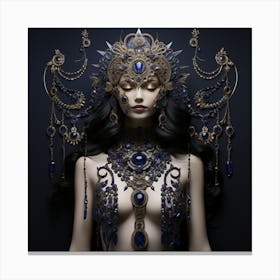 Lapis Lazuli Goddess Canvas Print