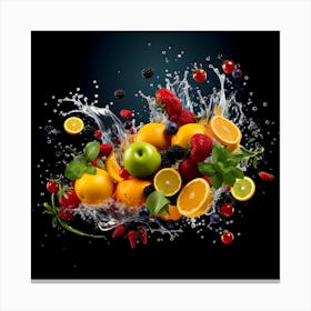 Fruit Splash 17 Canvas Print