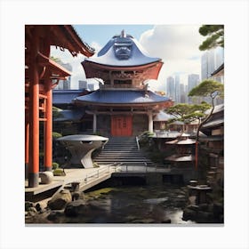 Asian Temple Canvas Print