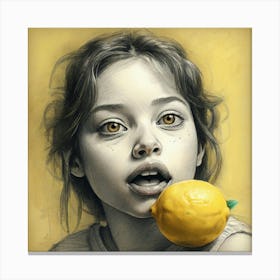 Lemon Girl 3 Canvas Print