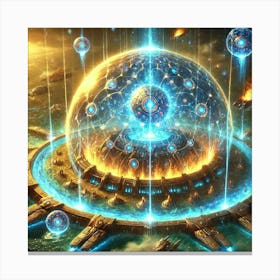 A Vivid Depiction Of The Dimensional Barrier Abili Canvas Print