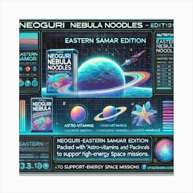 Eastern Samar Nutritional Info Scifi Canvas Print