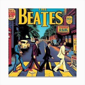 Beatles Story, pop art 1 Canvas Print