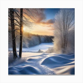 Winter Landscape 3 Canvas Print