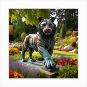 Tiger Statue Canvas Print
