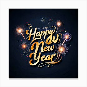 Happy New Year Canvas Print