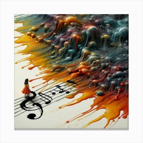 Music Notes 2 Canvas Print